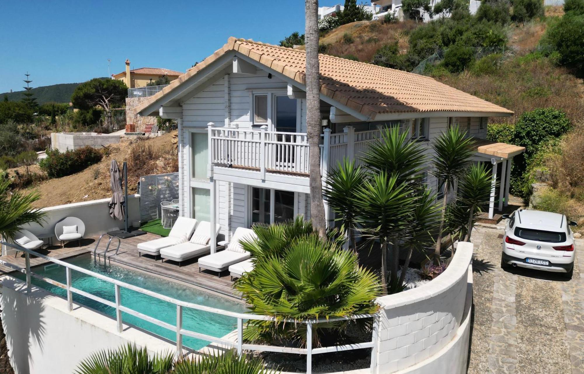 Increible Villa De Madera Con Vistas Al Mar Algeciras Eksteriør bilde